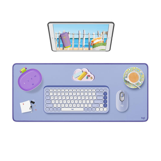 Logitech Studio Series Desk Mat Large 28x12 Inches - Lilac