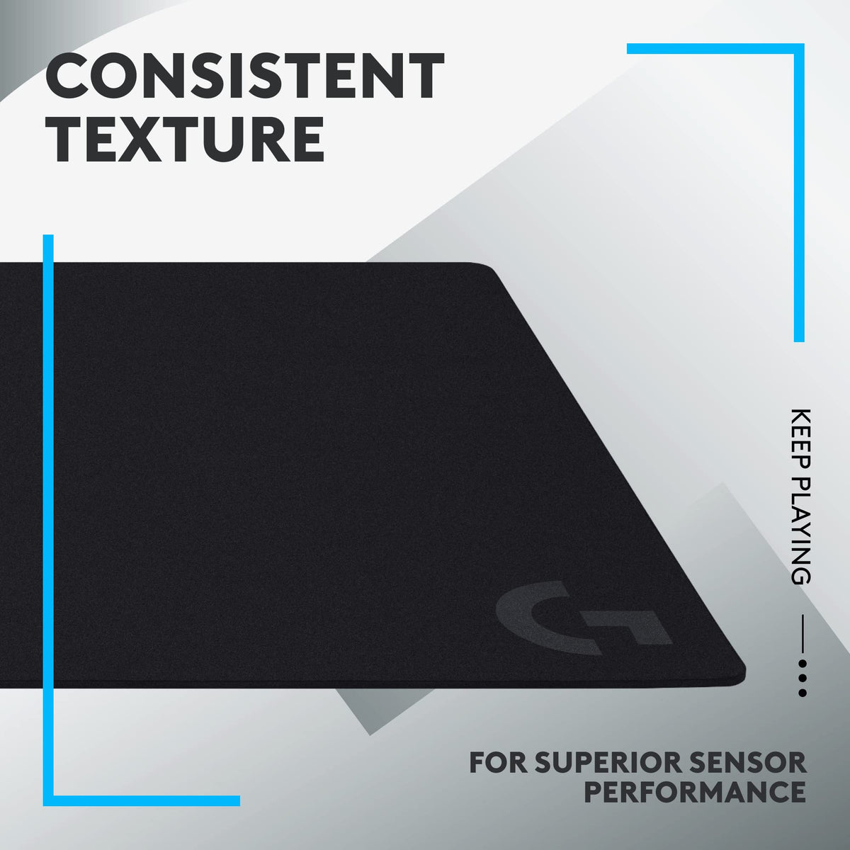 Logitech G840 XL Cloth Gaming Mouse Pad (900x400x3) - Black