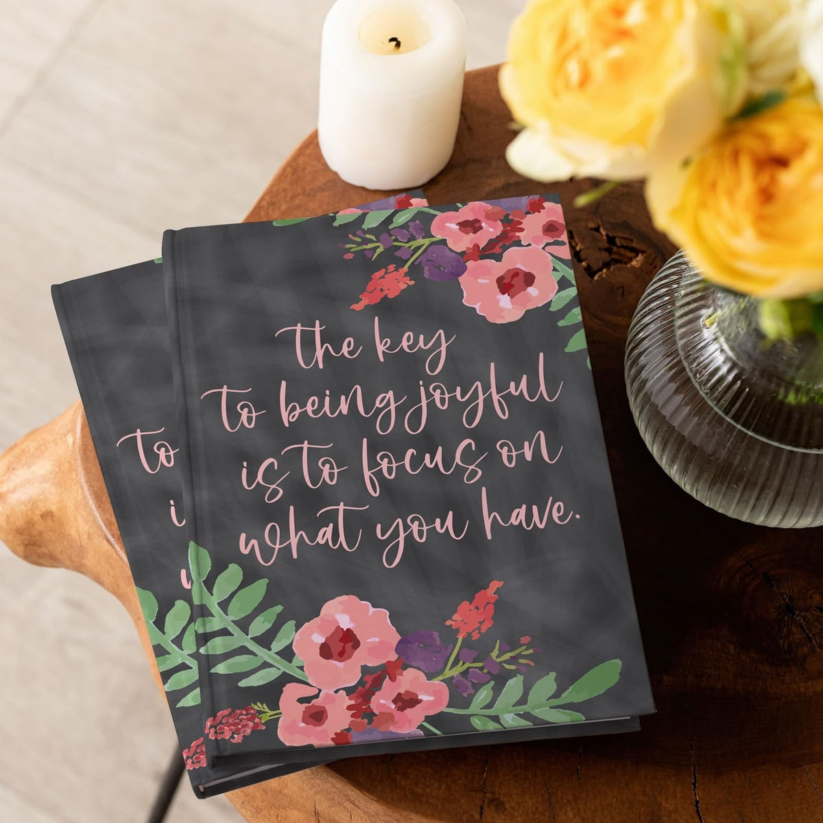 Paper Junkie 8 Pack Inspirational Notebooks with Motivational Quotes Bulk, 5x8 Lined Journals for