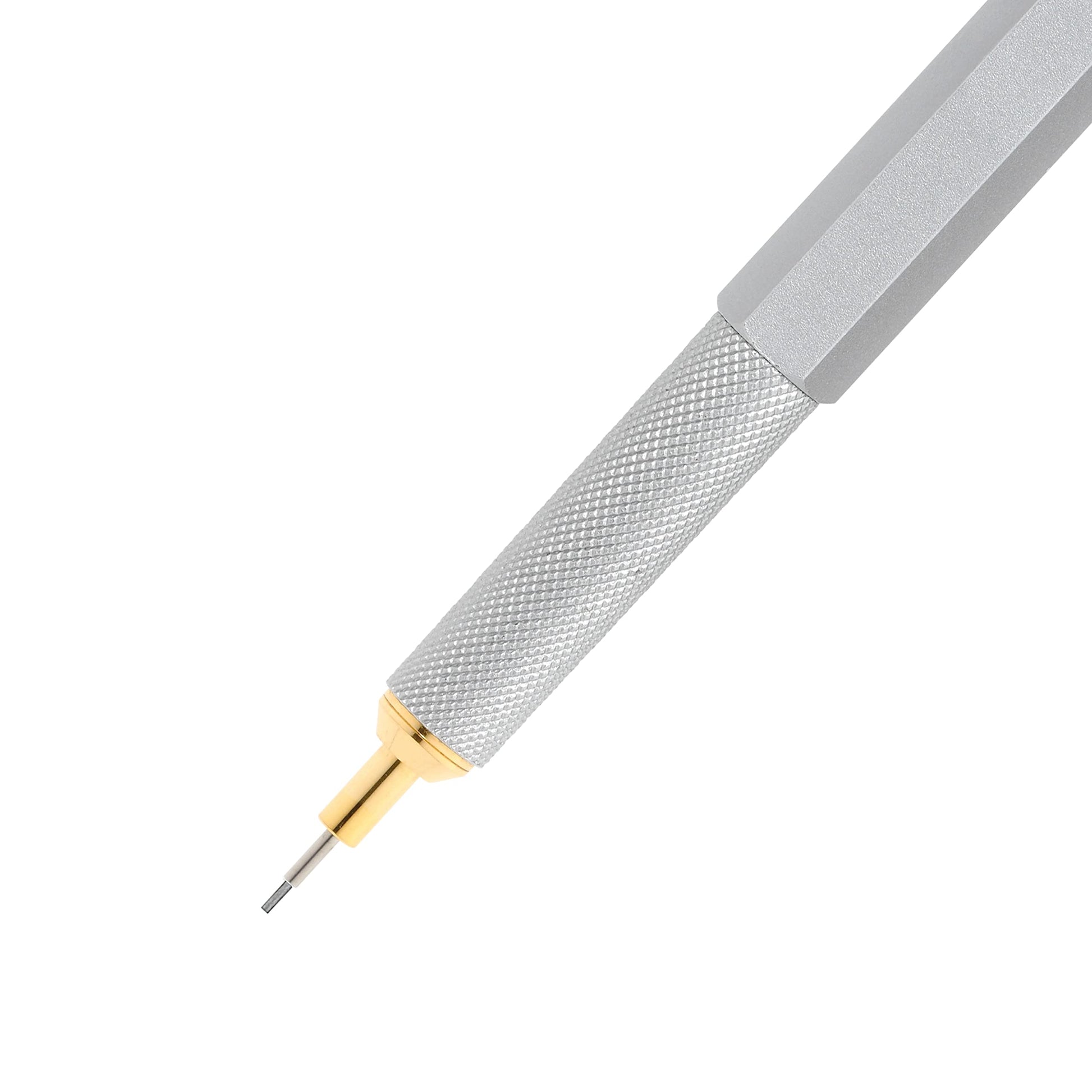 rOtring 800 Retractable Mechanical Pencil, 0.5mm, Silver Metal Barrel - For Drafting, Engineering