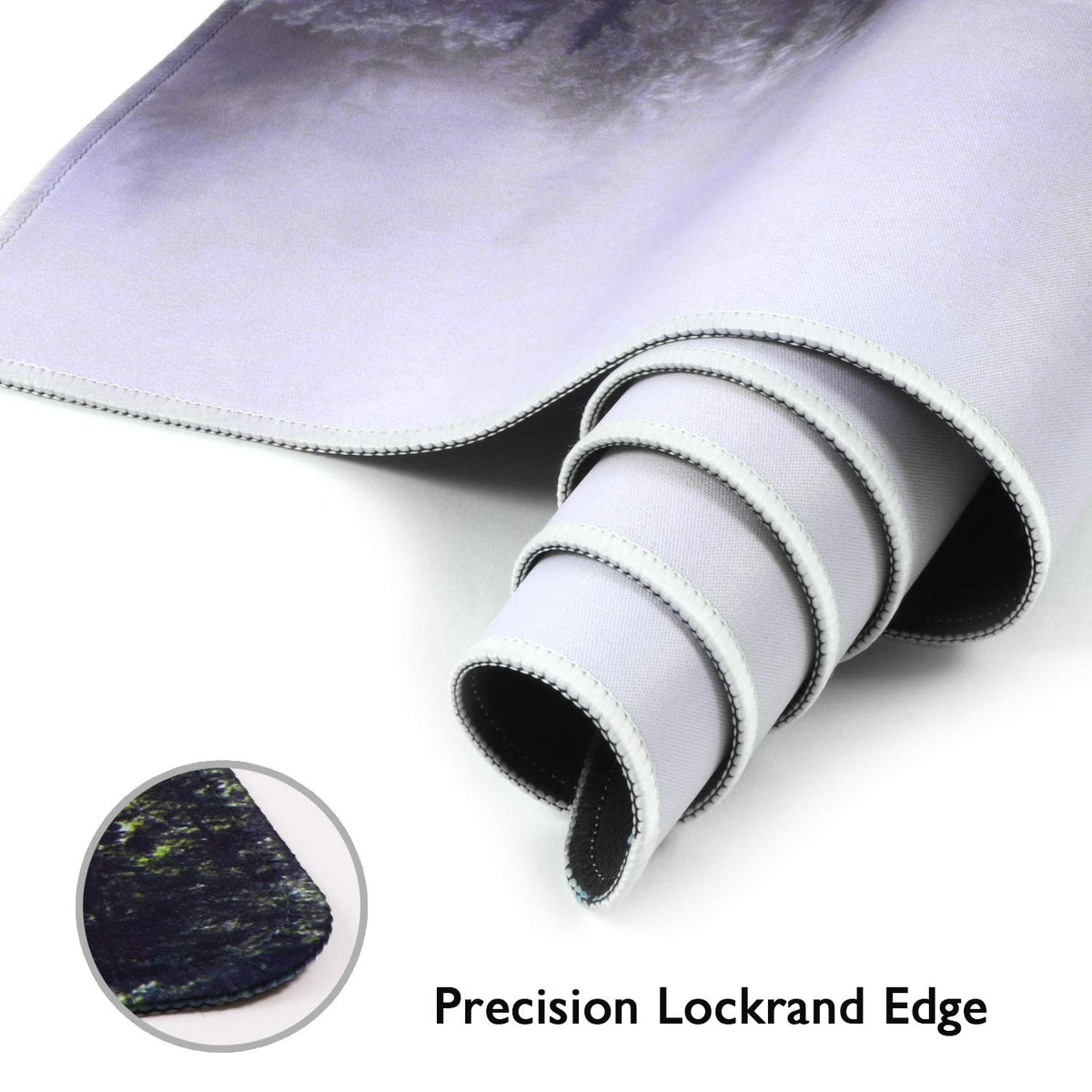 iCasso Extended Gaming Mouse Pad,35.4 x 15.7in Desk Pad, Forest