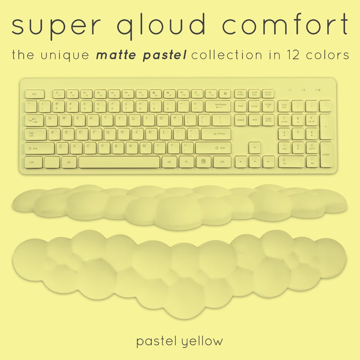 Cloud Keyboard Wrist Rest – Create-ables Qloud Cloud Wrist Rest for Computer Keyboard and Mouse