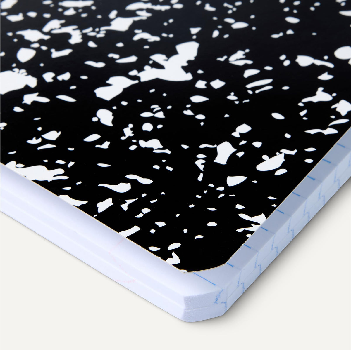 Amazon Basics Composition Notebook, College Ruled, 100 Sheets, 9.75" x 7.5", Marble Black, with
