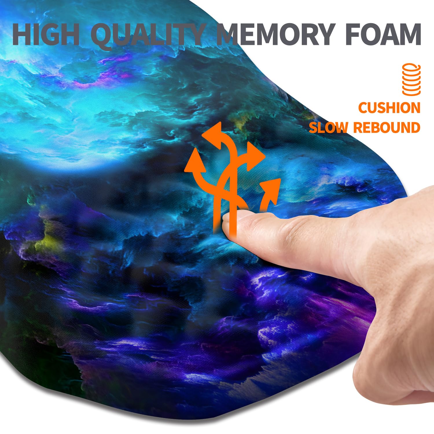 Armanza Ergonomic Slope Mouse Pad Wrist Support, Wrist Rest Mousepad for Carpal Tunnel Pain Relief