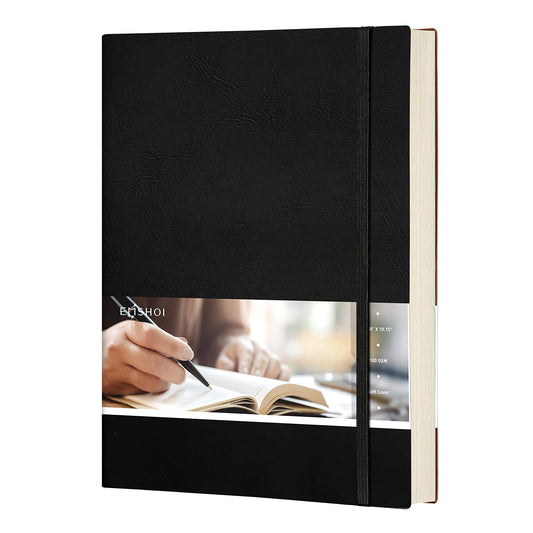 EMSHOI Lined Journal Notebook, 204 Numbered Pages, B5 Size (7.5'' x 10'')
