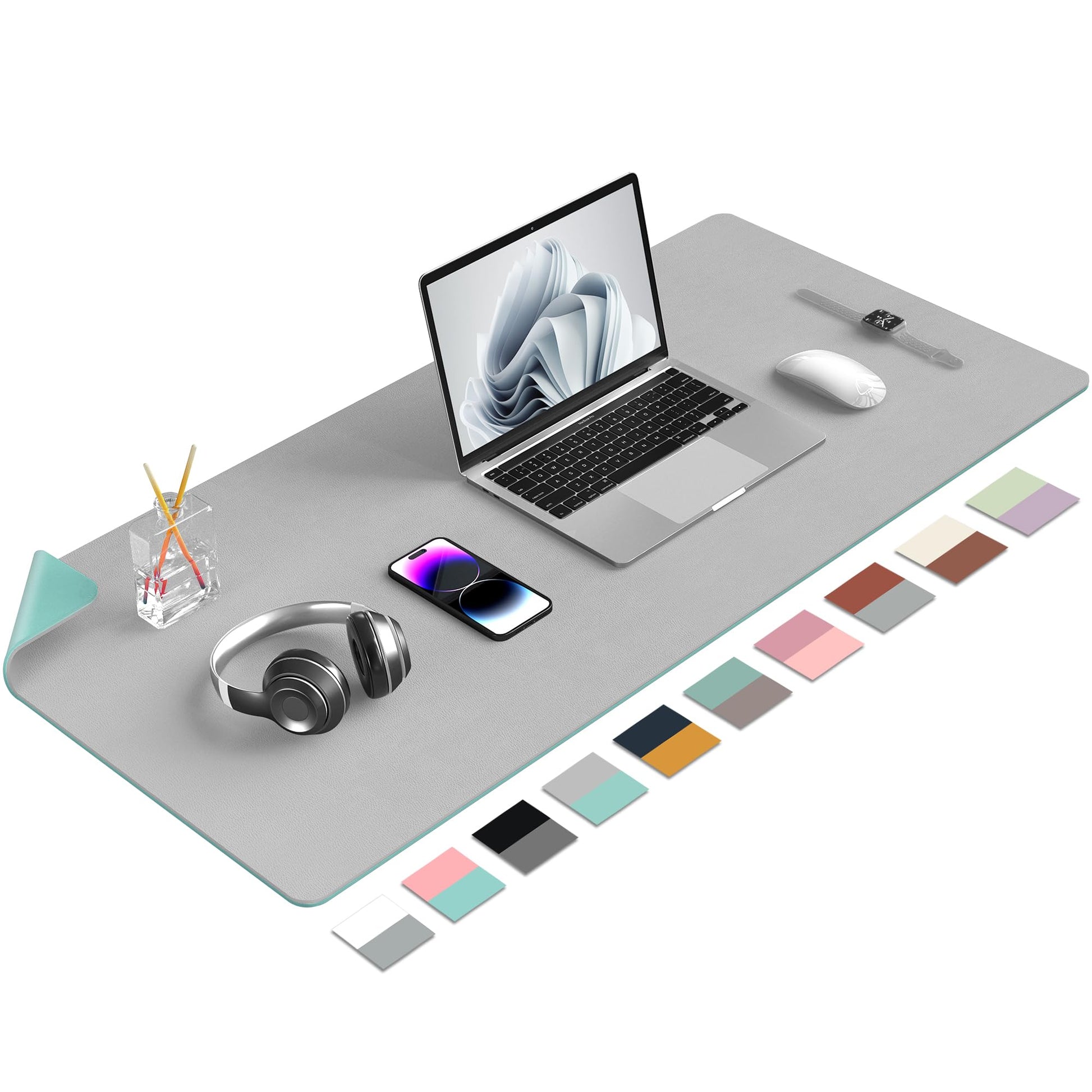 Desk Mat Large Protector Pad - Multifunctional Dual-Sided Office Desk Pad,Smooth Surface Soft Mouse