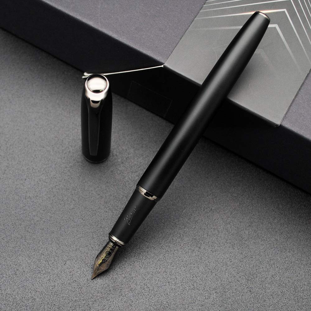 czxwyst Picasso 916 Malage Fountain Pen Original Box New Version (Sunset Gray, Extra Fine Nib