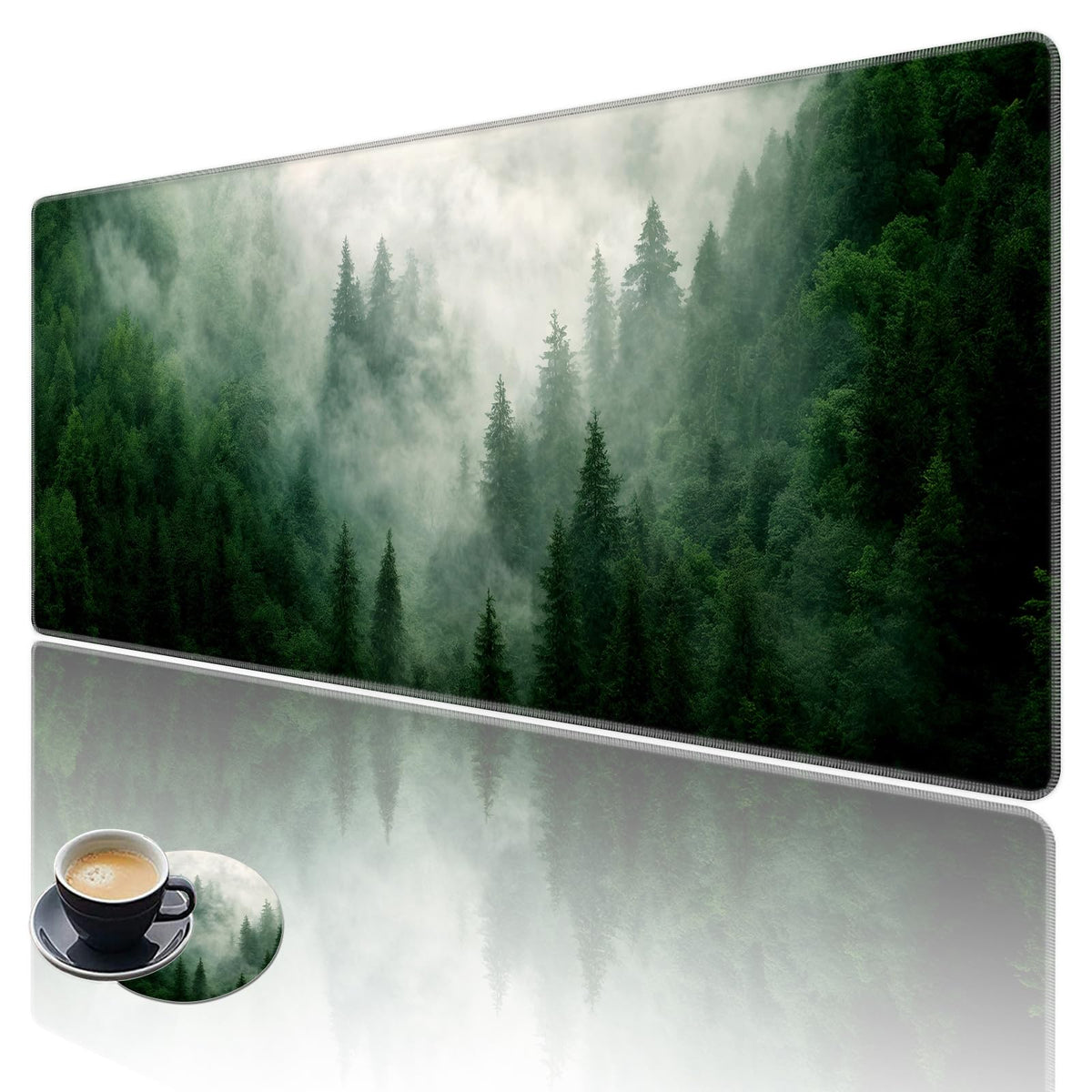 Extended Large Mouse Pad, Functional Desk Pad with Stitched Edges, XXL Mouse Pad Large (31.5x11.8