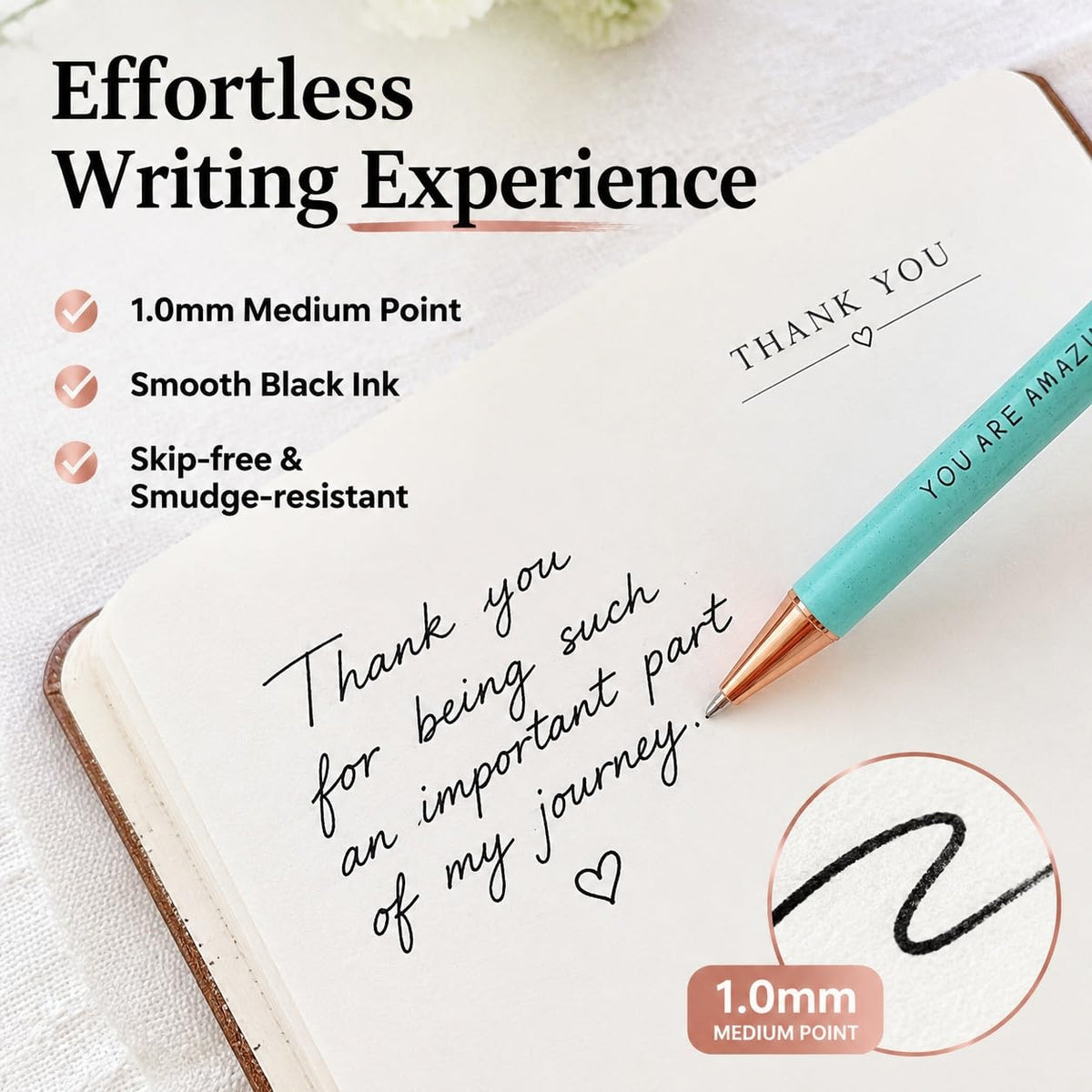 Appreciation Gifts for Coworkers, Motivational Pens Set of 3, Gift Box
