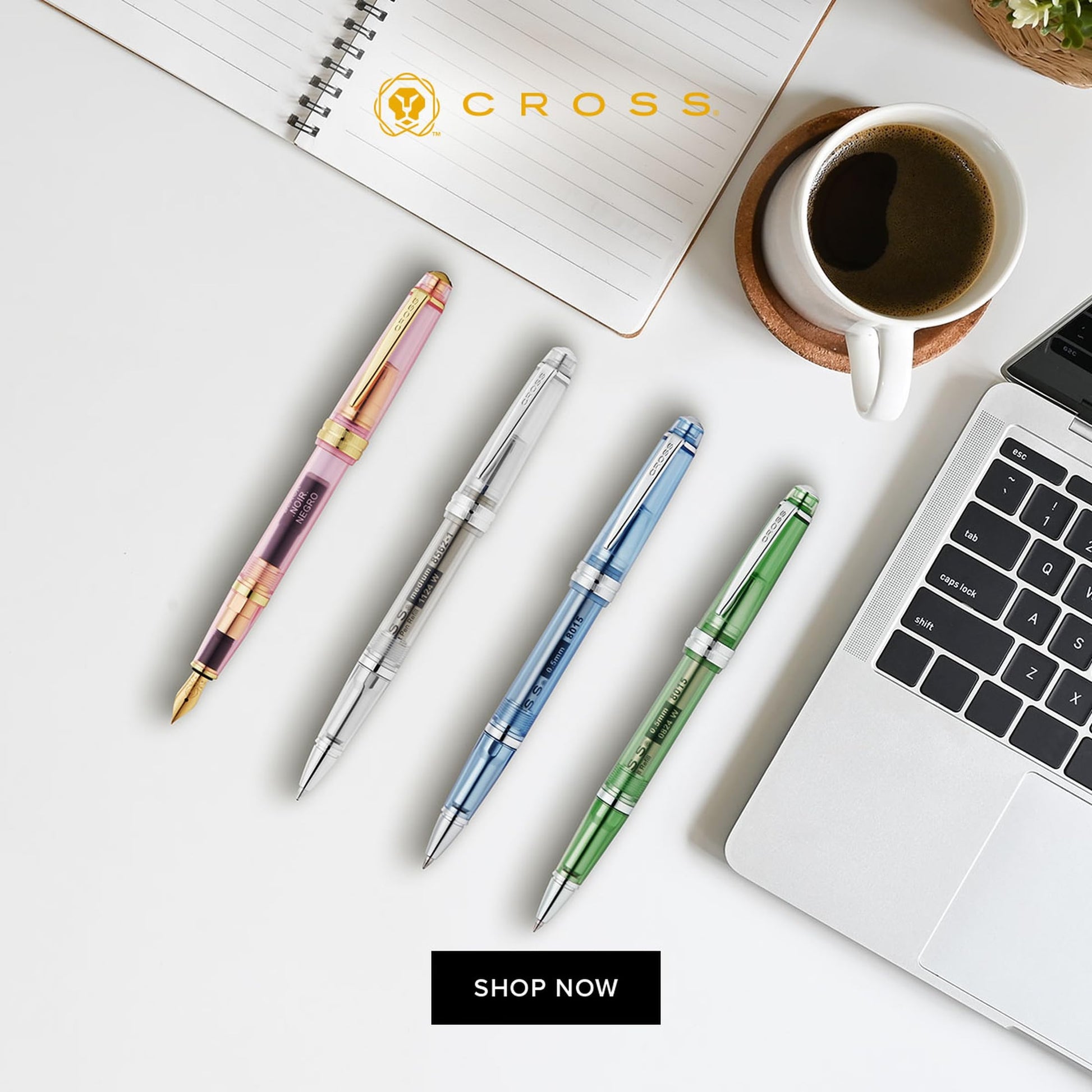 Cross Bailey Light Rollerball Pen, Translucent Green Resin, Black Ink