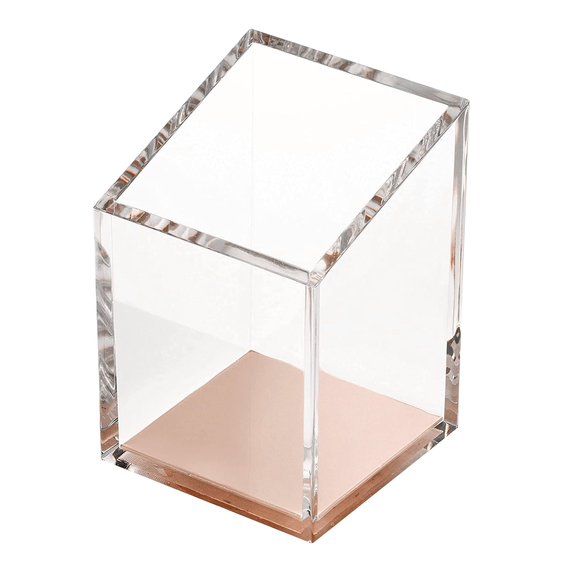 OfficeGoods Acrylic Pen and Pencil Holder, Rose Gold