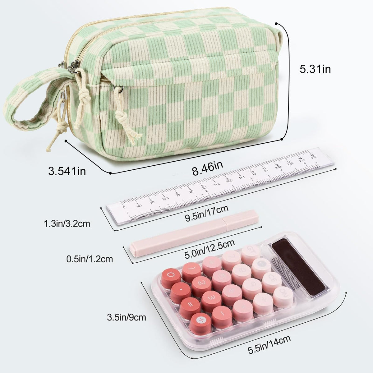 Bluboon Big Capacity Pencil Case Pencil Pouch Pen Case School Supplies Cute Pencil Box Pencil Bag