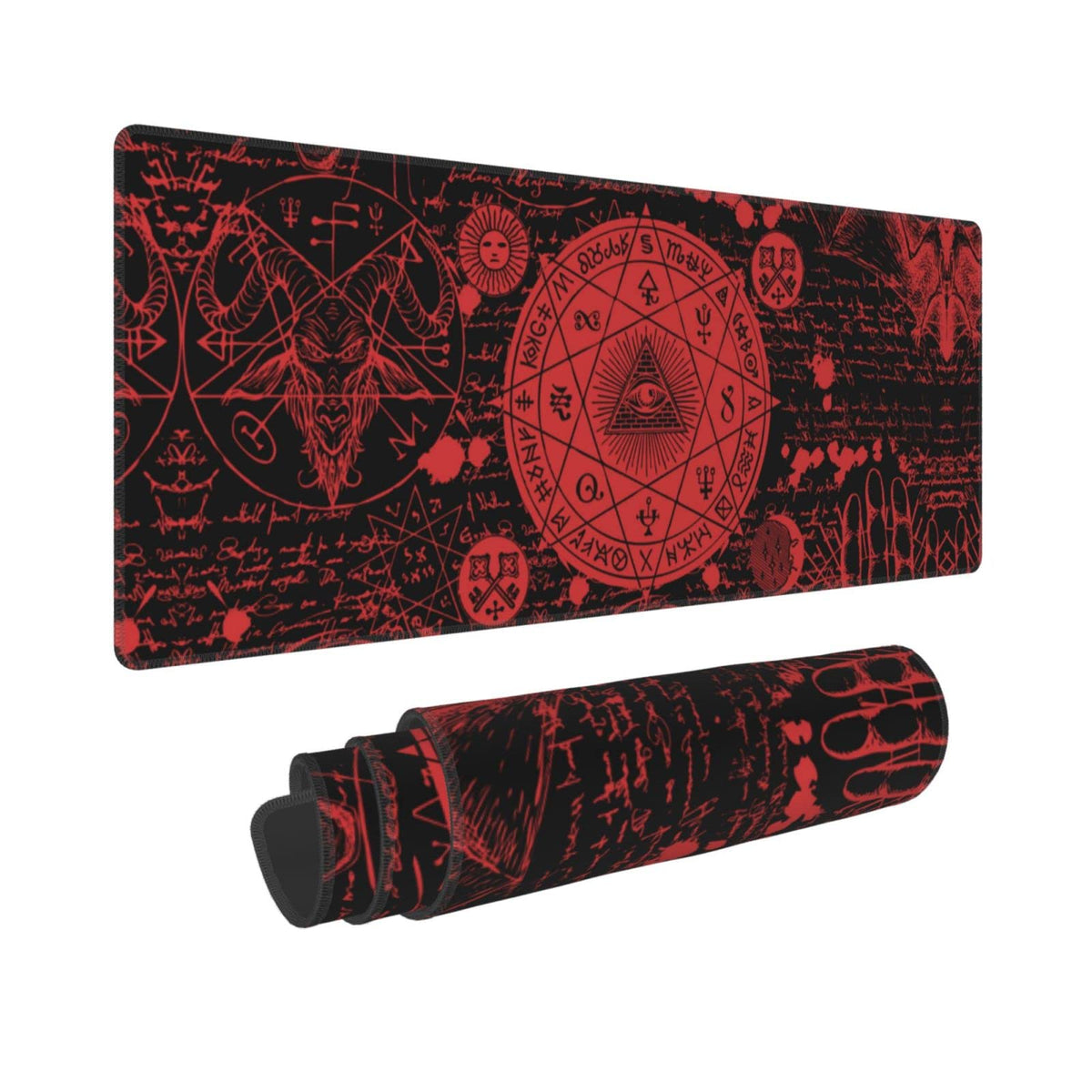 Vintage Mystic Goth Witchy Mouse Pad Extended Large Gaming Mouse Pad XL Oversized Desk Pad Stitched