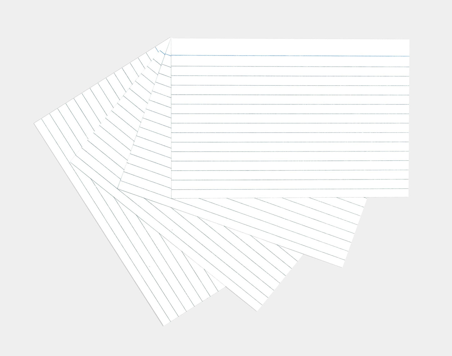 Silvine A6 White Record Cards - Lined with Headline, 100 Cards Per Pack (Size 6x4")