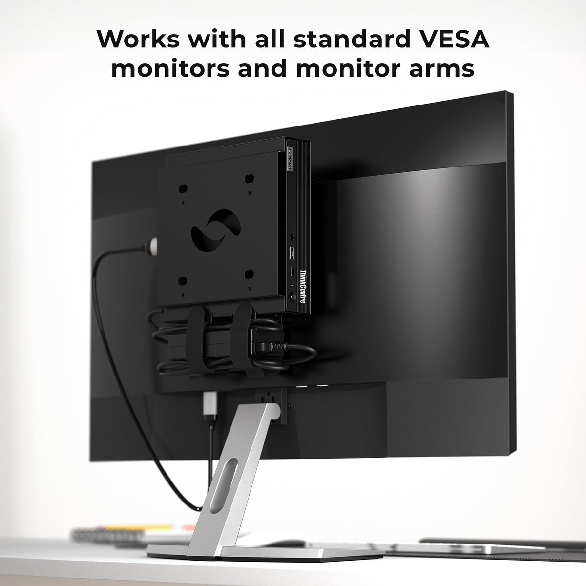 HumanCentric VESA Mount for Lenovo ThinkCentre Tiny - Behind Monitor