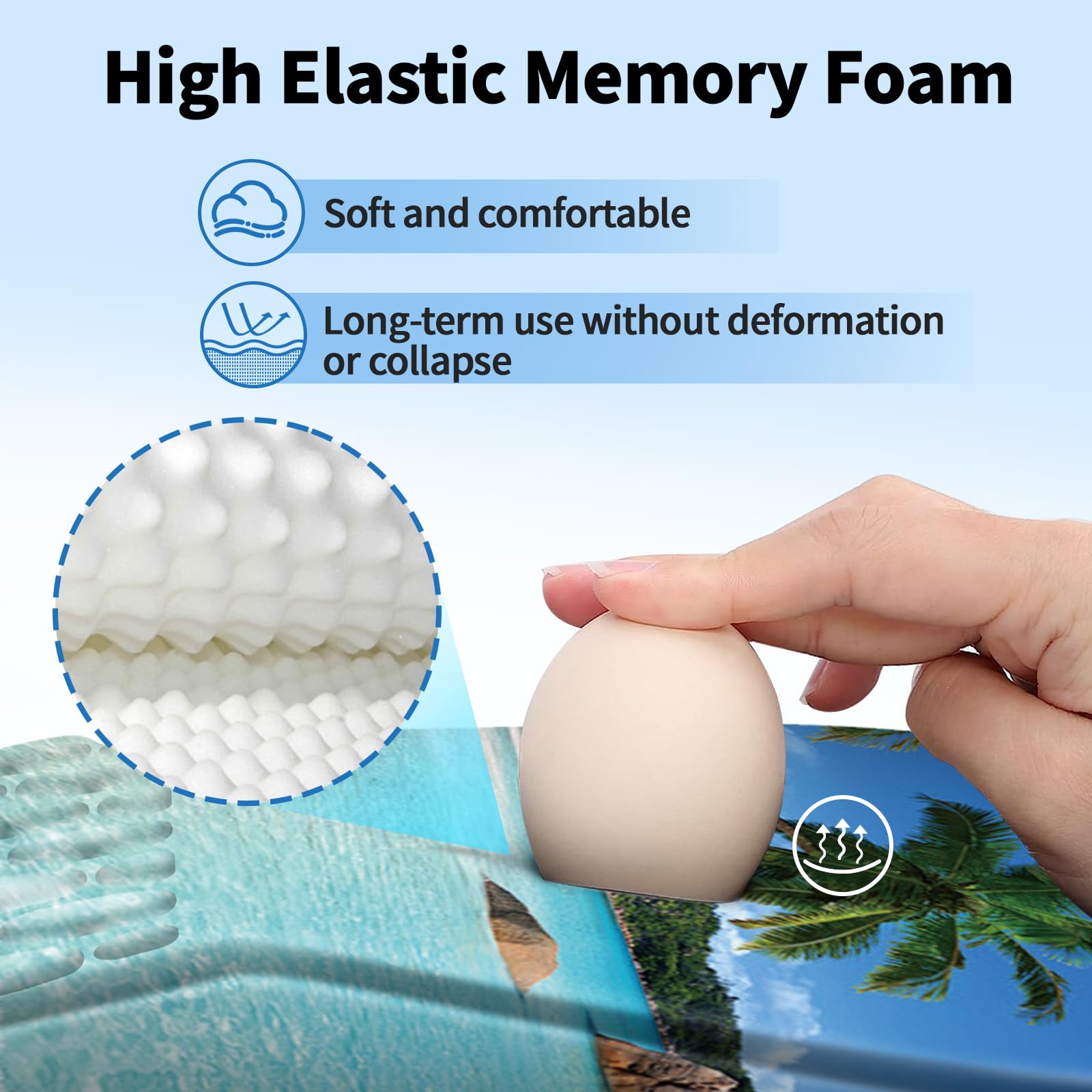 YIWEI Ergonomic Mouse Pad with Wrist Rest for Carpal Tunnel Pain Relief