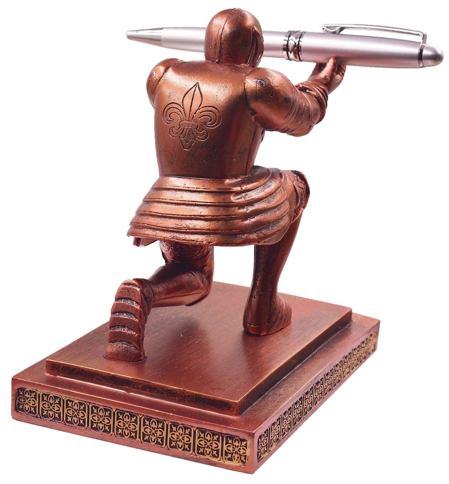 Ofiedx Executive Knight Pen Holder with a Pen Personalized Desk Accessories Decor Home Office Cool