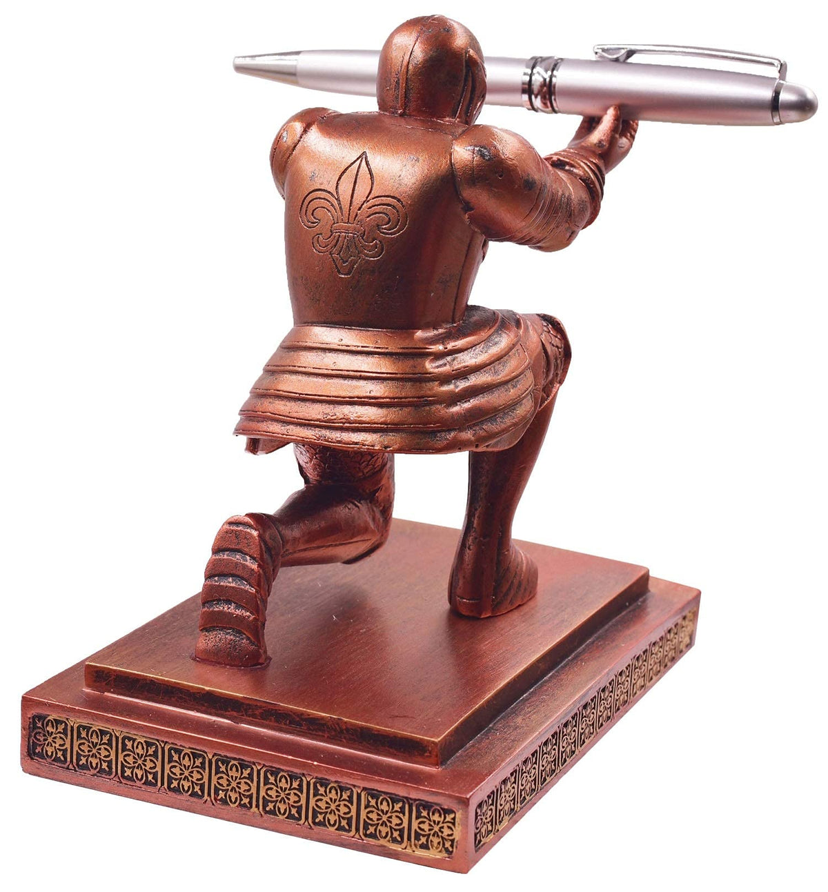 Ofiedx Executive Knight Pen Holder with a Pen Personalized Desk Accessories Decor Home Office Cool
