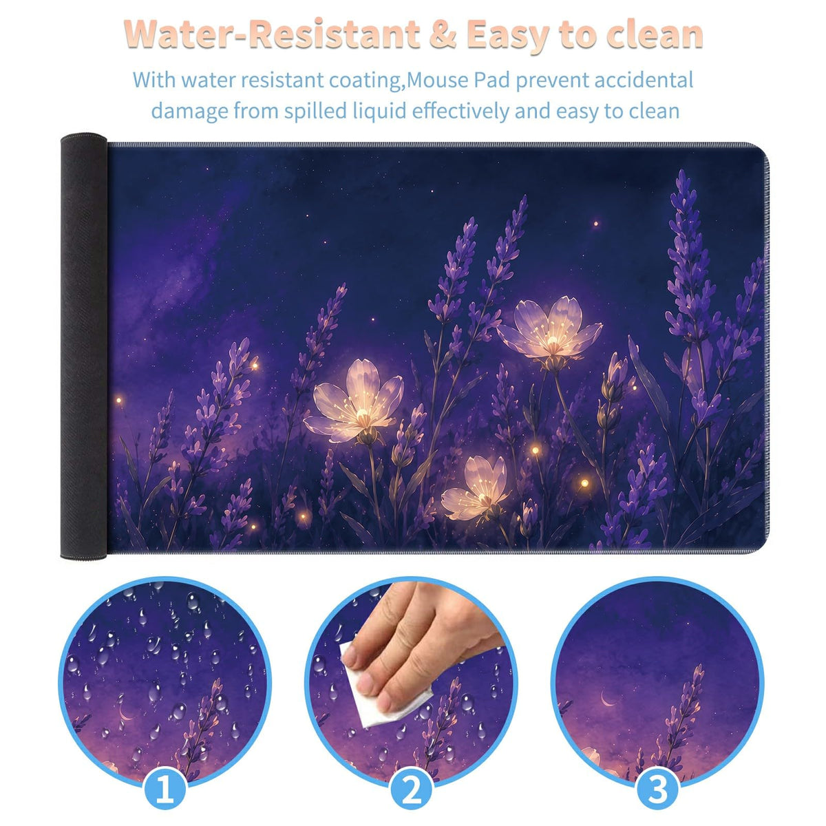 Desk Mat Large Gaming Mouse Pad + Coaster