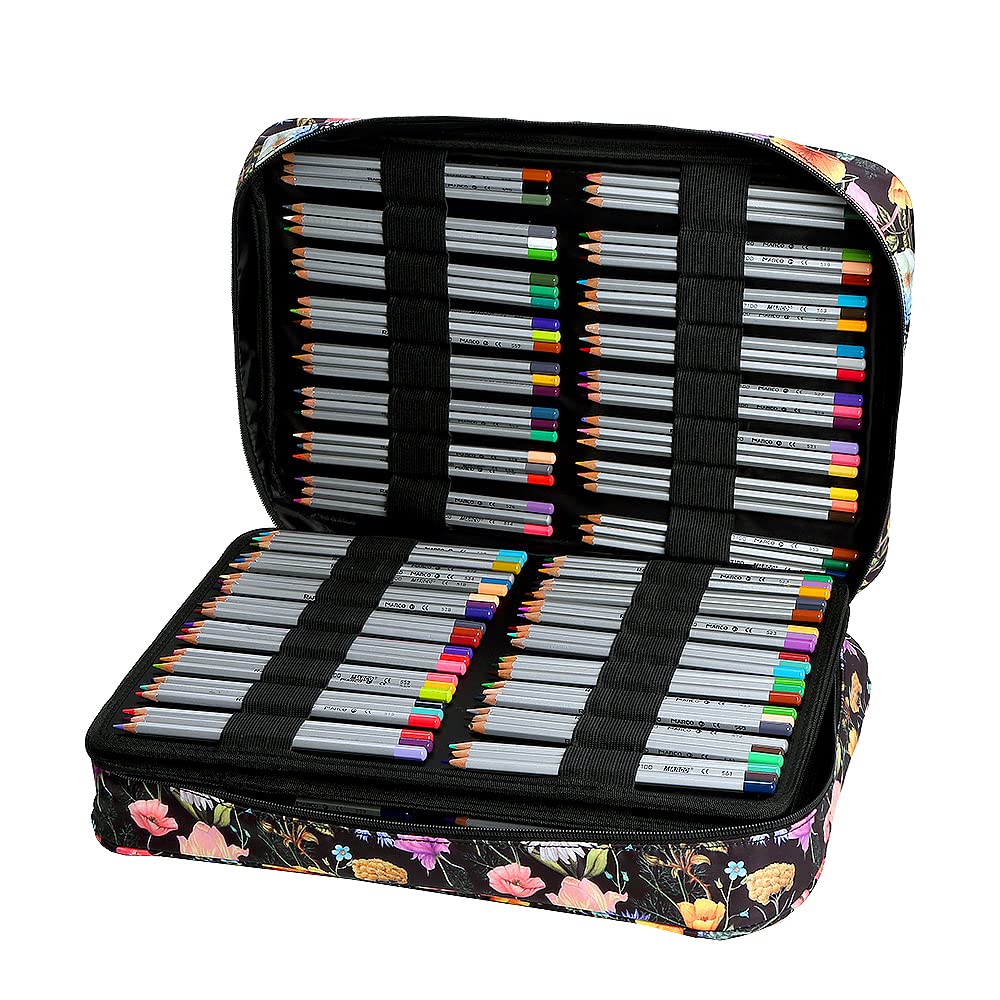 Lbxgap 480 Slots Colored Pencil Case w/Handle & Shoulder Strap