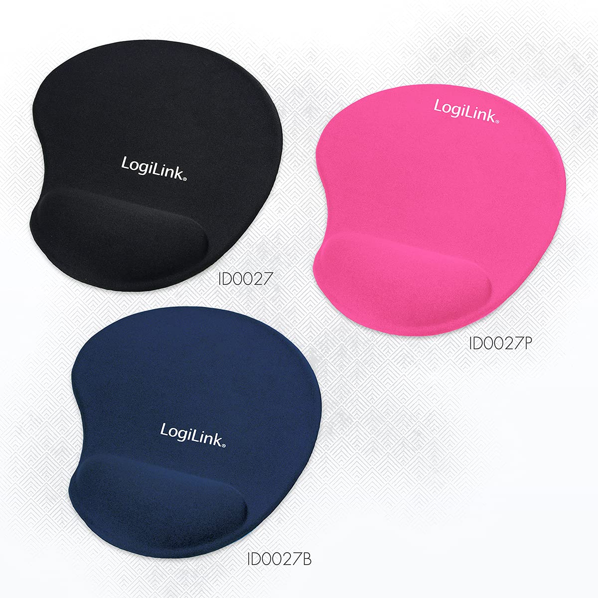Logilink Mousepad with Gel Wrist Rest - Black