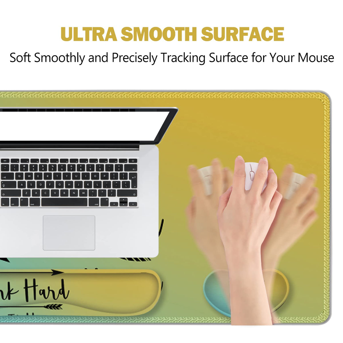 ToLuLu Extended Gaming Mouse Pad, Memory Foam Ergonomic Keyboard Mouse Wrist Rest Support Set