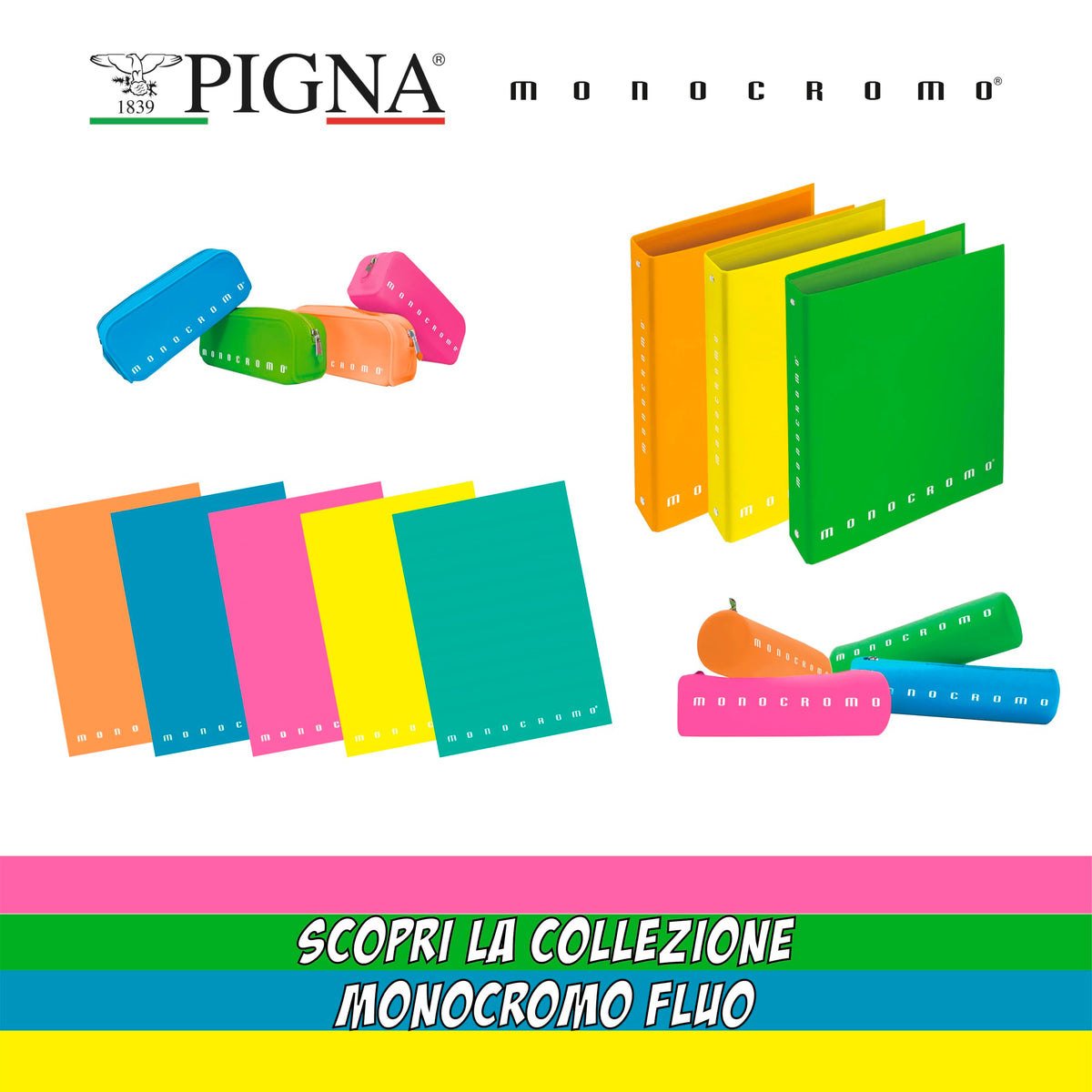 FLUO BLUE PENCIL CASE TOMBOLINO