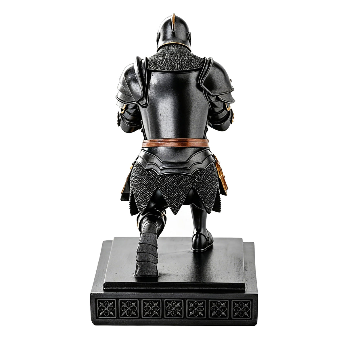 Medieval Warrior Knight Pen Holder Fun Desk Accessories Paperweight Iron