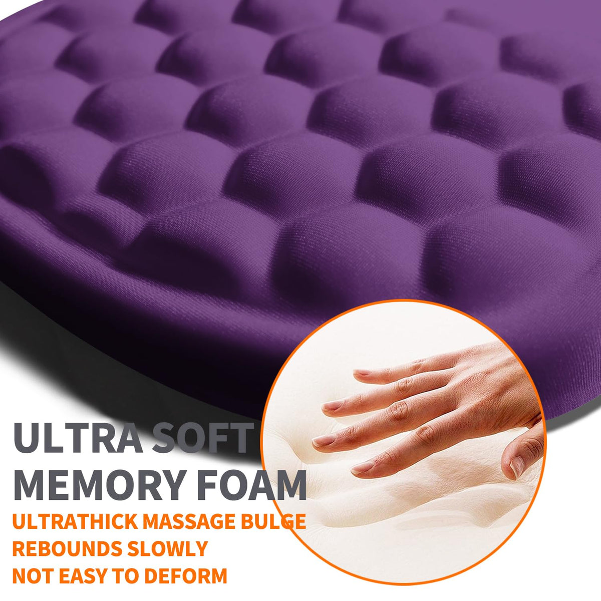 Armanza Ergonomic Joint Wrist Support Mouse Pad with Memory Foam Cushion Massage Bump, Carpal