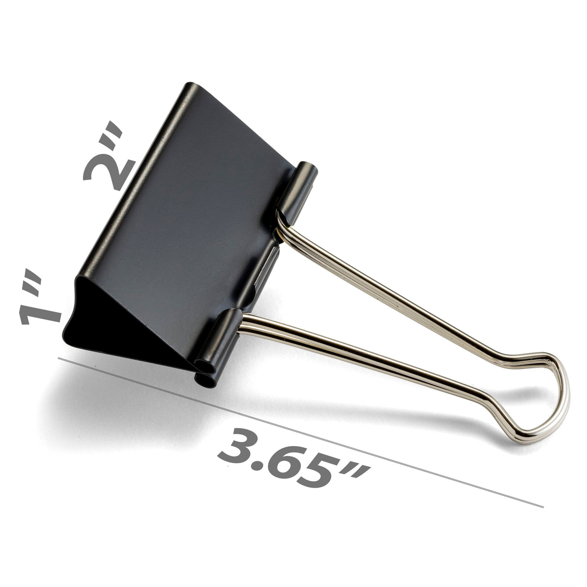 Officemate Large Binder Clips, 2 inch Wide, 1 inch Capacity, Box of 12 (99100)