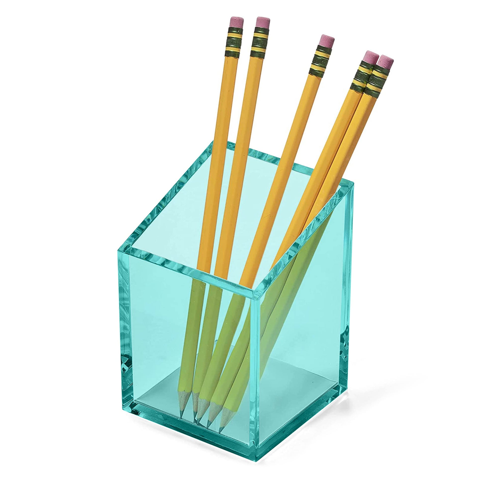 OfficeGoods Acrylic Pen and Pencil Holder, Green