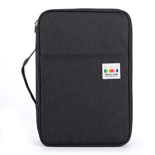 BTSKY Colored Pencil Case 300 Slots Pen Pencil Bag Organizer with Handy Wrap Portable- Multilayer
