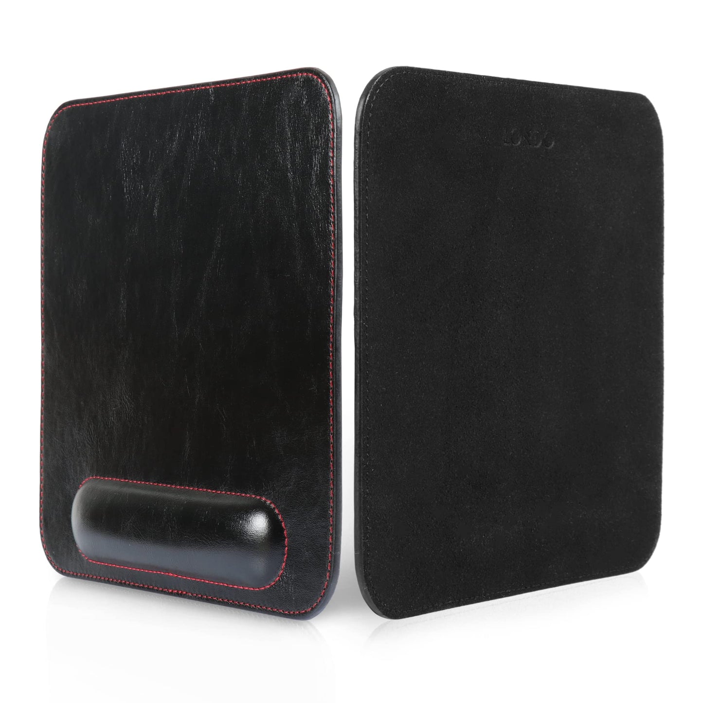 Londo Leather Mouse Pad with Wrist Rest – Ergonomic Support, Non-Slip Base, Smooth Surface