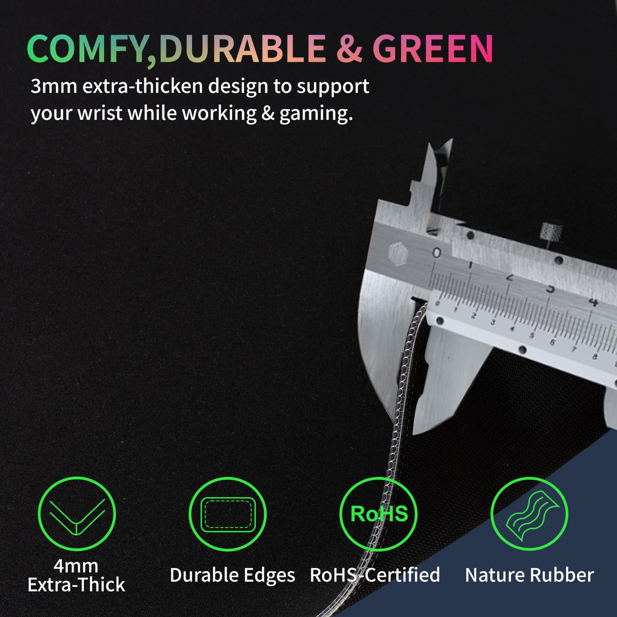 RGB Gaming Mouse Pad with Wireless Charging 15W, LED Mouse Mat 31.5 * 11.8 in, 10 Light Modes Extra