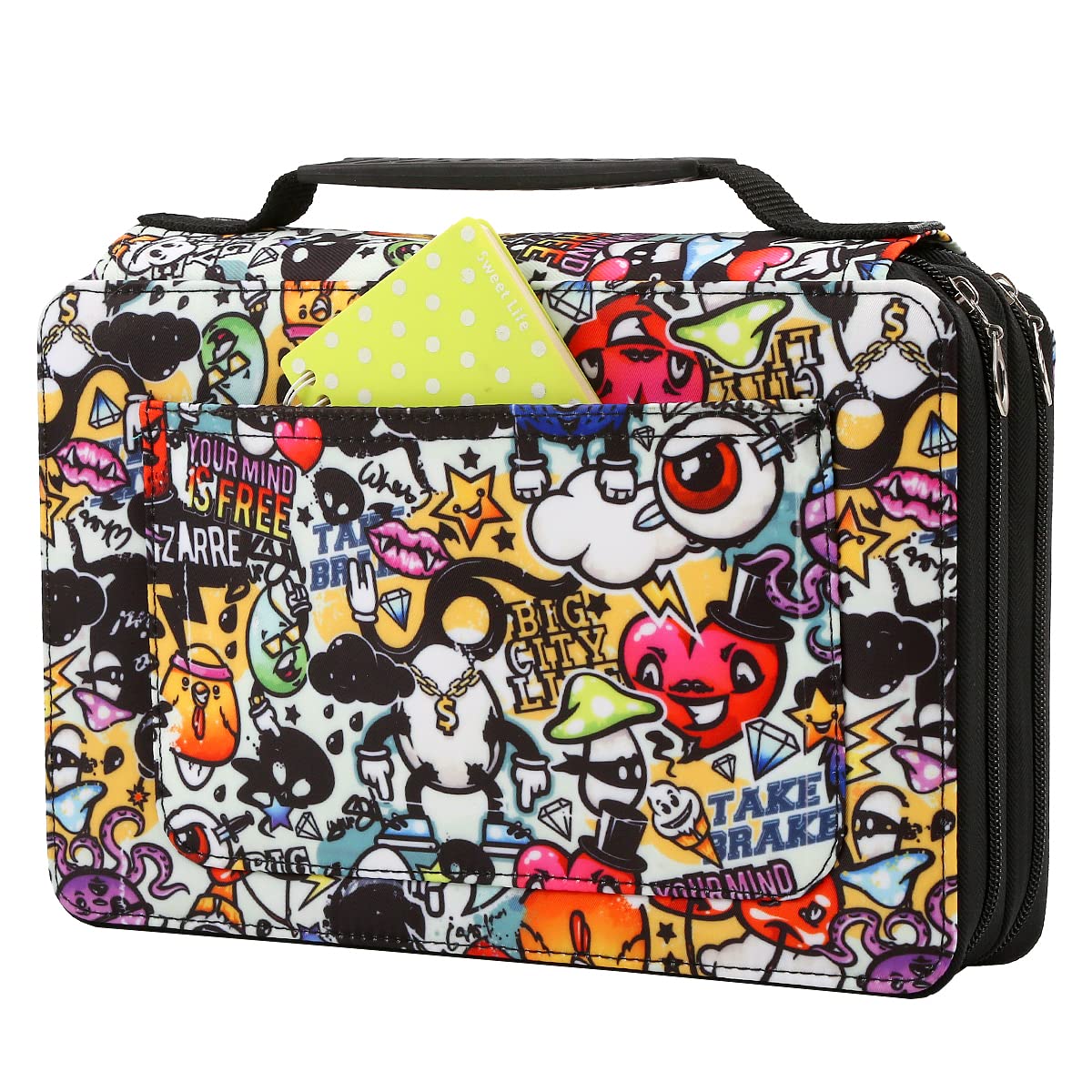 Lbxgap 68 Slots Marker Pen Organizer Case w/Handle