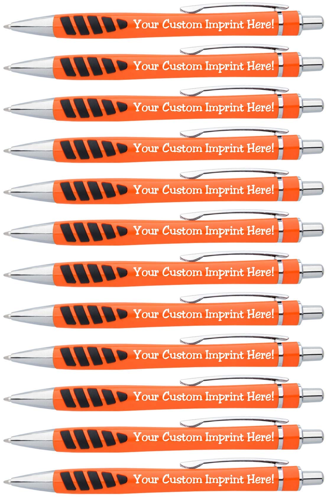 ExpressDesigns™ - Your Name or Imprint on our Custom Printed Addison Ballpoint Pen - Rubber Grip