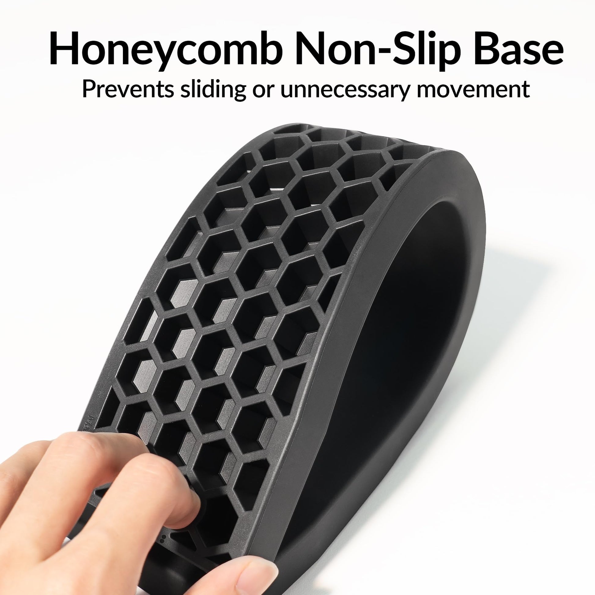 Keychron Black Silicone Wrist & Palm Rest, 14.96" for 75% Alice Layout Mechanical Keyboards (Q10 /