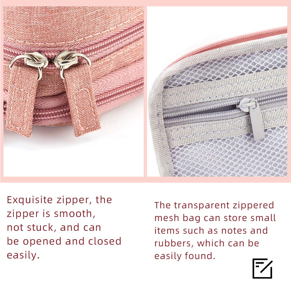 iSuperb Standing Pencil Case 2 Compartments Pencil Pouch Magnetic Mobile Phone Holder Bracket Pen