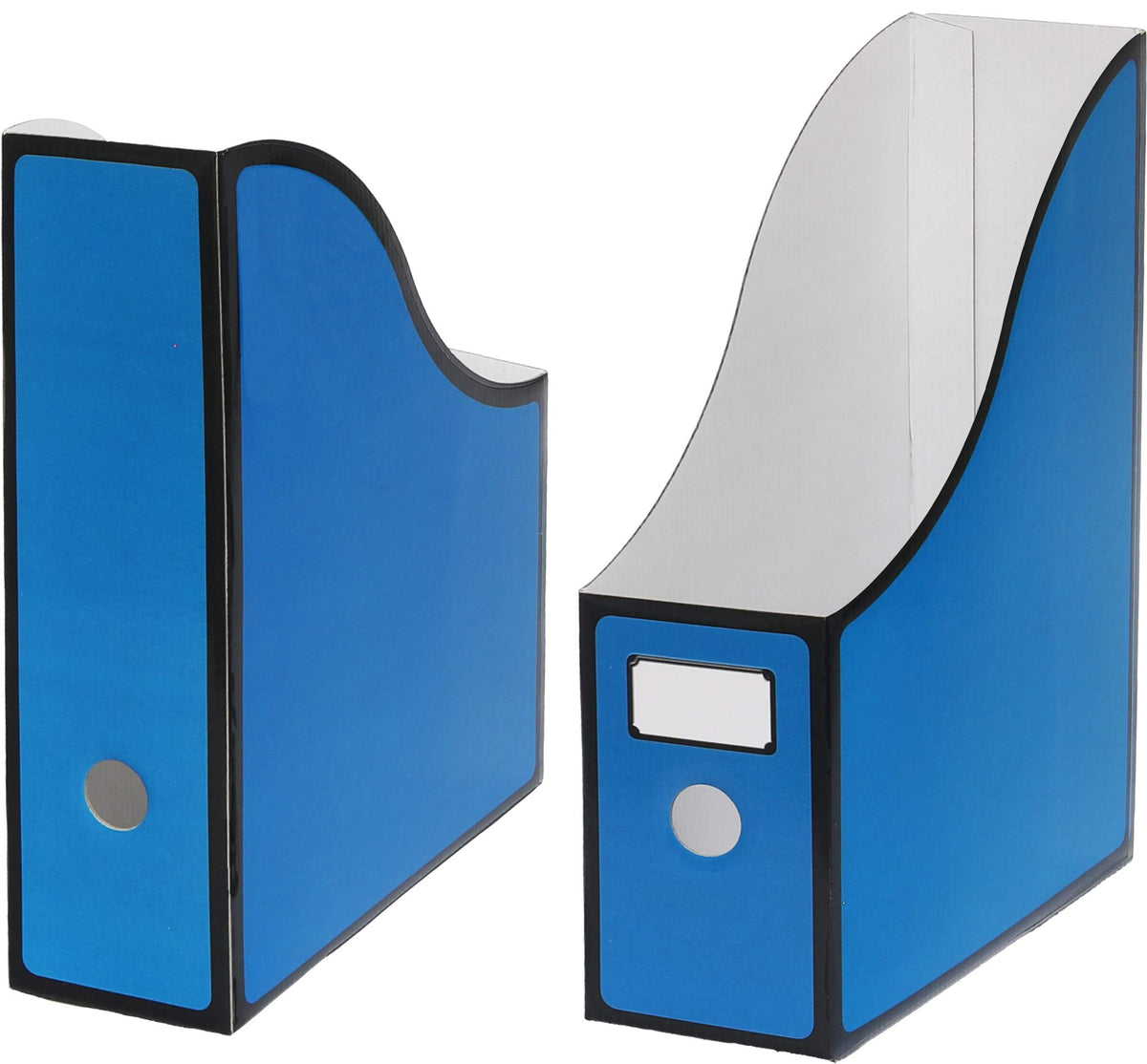 Simple Houseware 6-Pack Cardboard Magazine File Holder Box, Multicolor