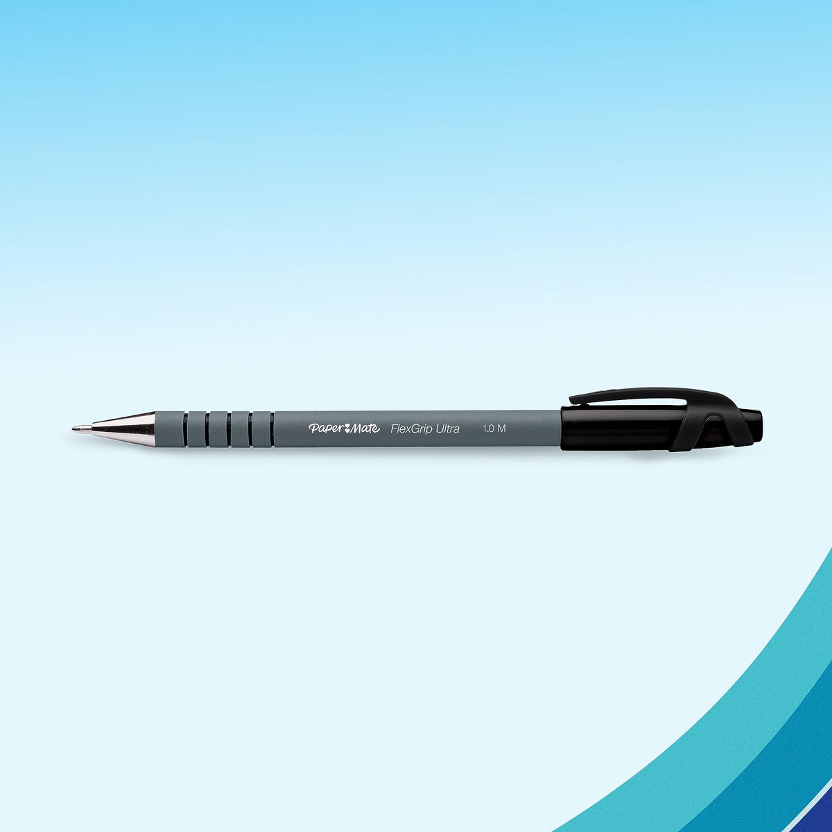 Paper Mate Flexgrip Ultra Ballpoint Pens | Medium Point (1.0mm) | Handwriting Pens & Stationery