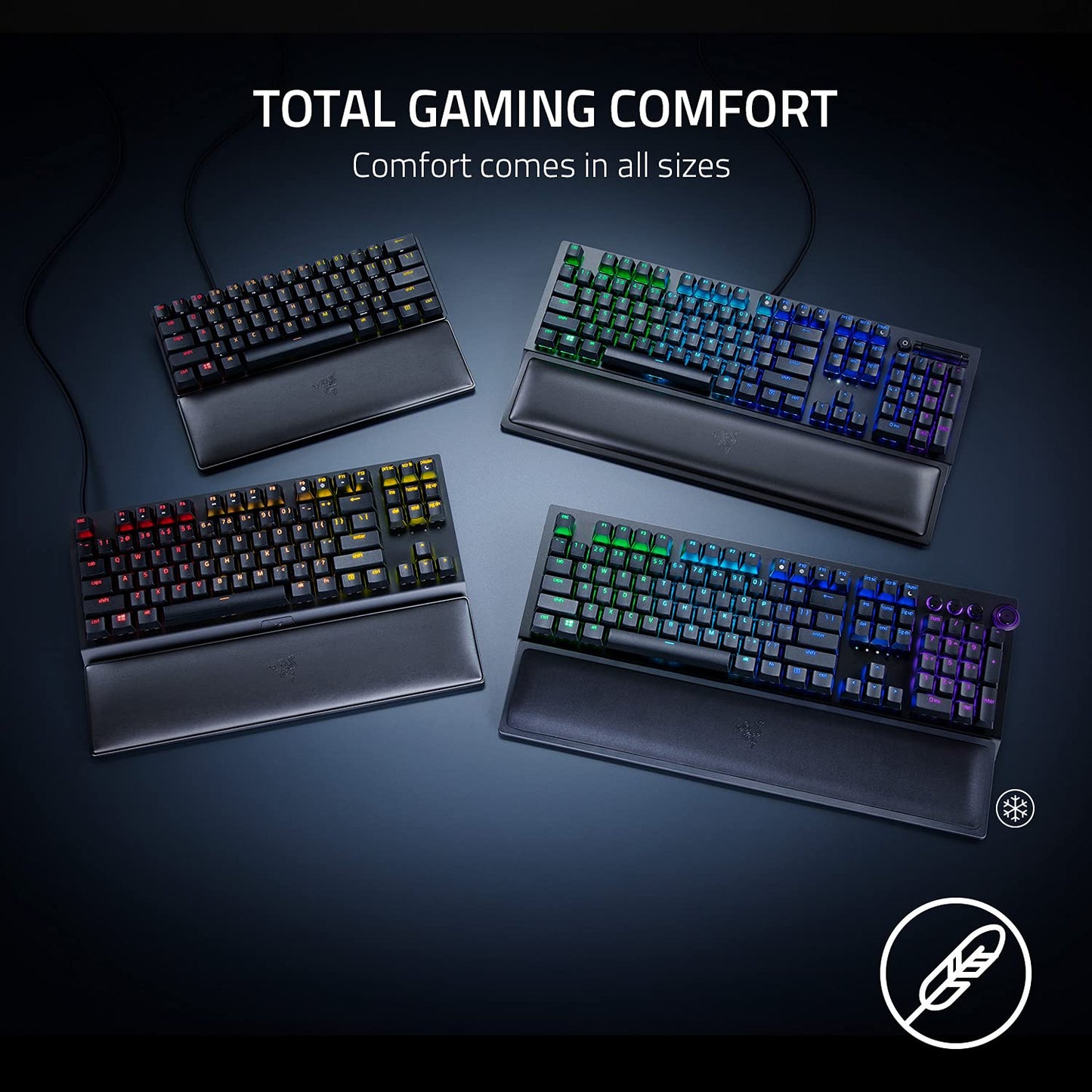 Razer Ergonomic Wrist Rest for Mini (60%) Keyboards