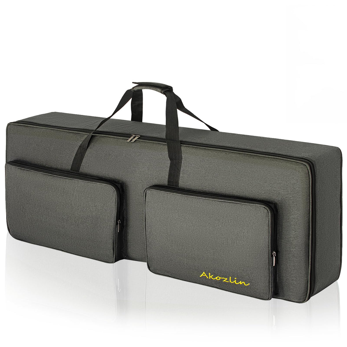 AKOZLIN 76-Key Padded Keyboard Gig Bag Portable Foldable Electric Piano Keyboard Case Bag For