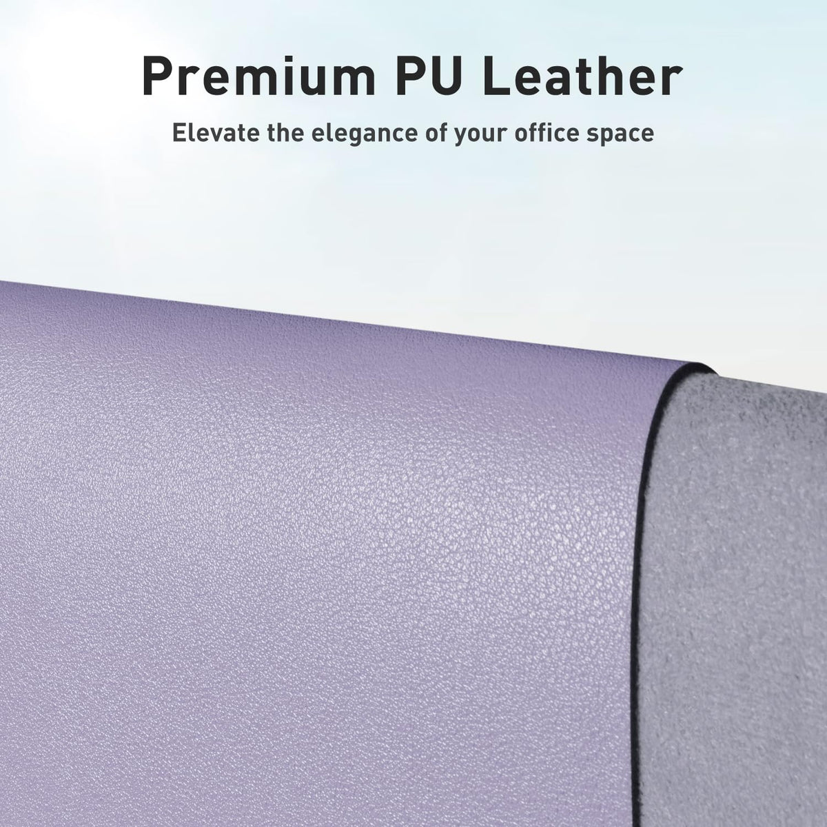Aothia Faux Leather Desk Mat – Large Mouse Pad, Non-Slip PU Leather Blotter, Waterproof Writing