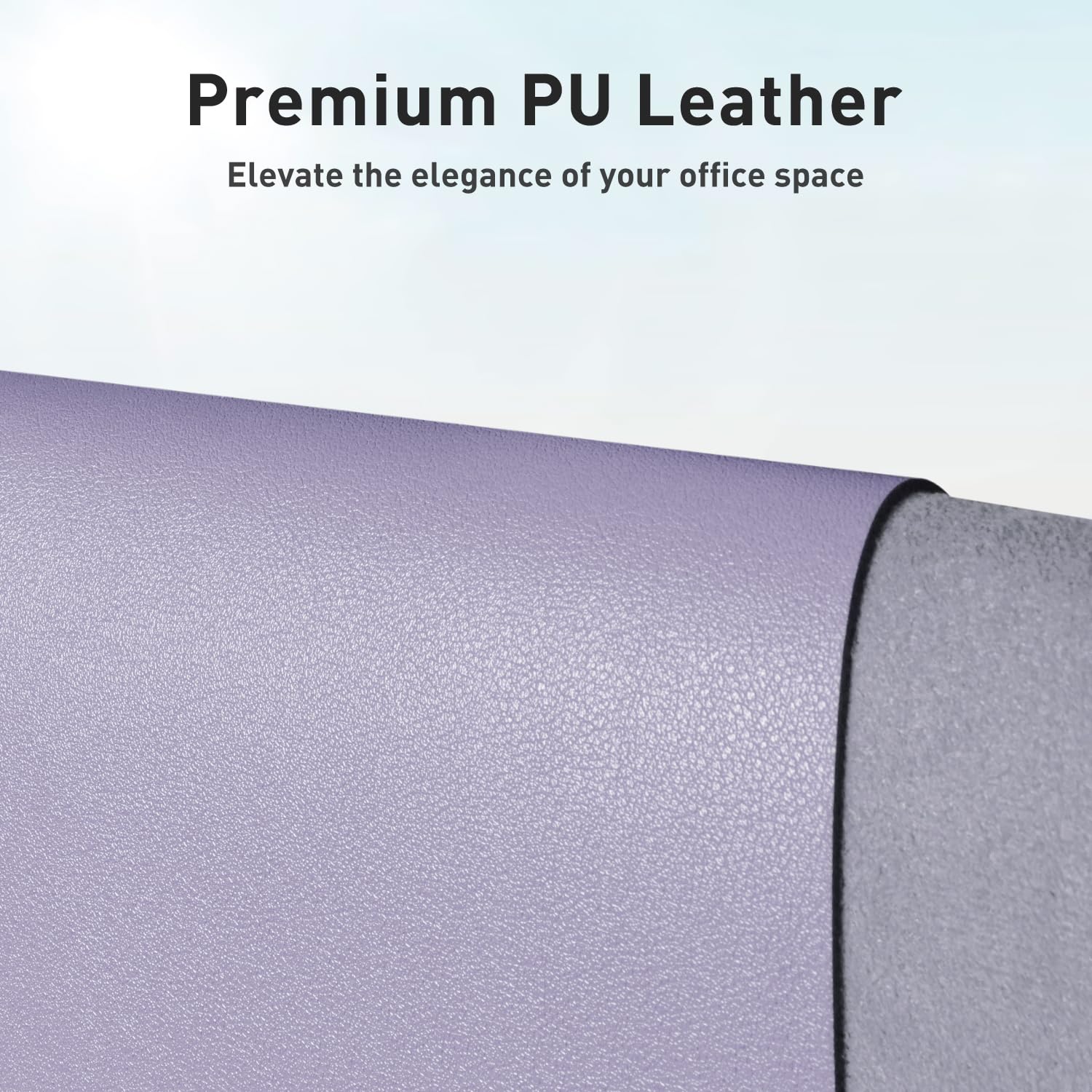 Aothia Faux Leather Desk Mat - Non-Slip PU Leather Desk Blotter, Waterproof Writing Surface, Large