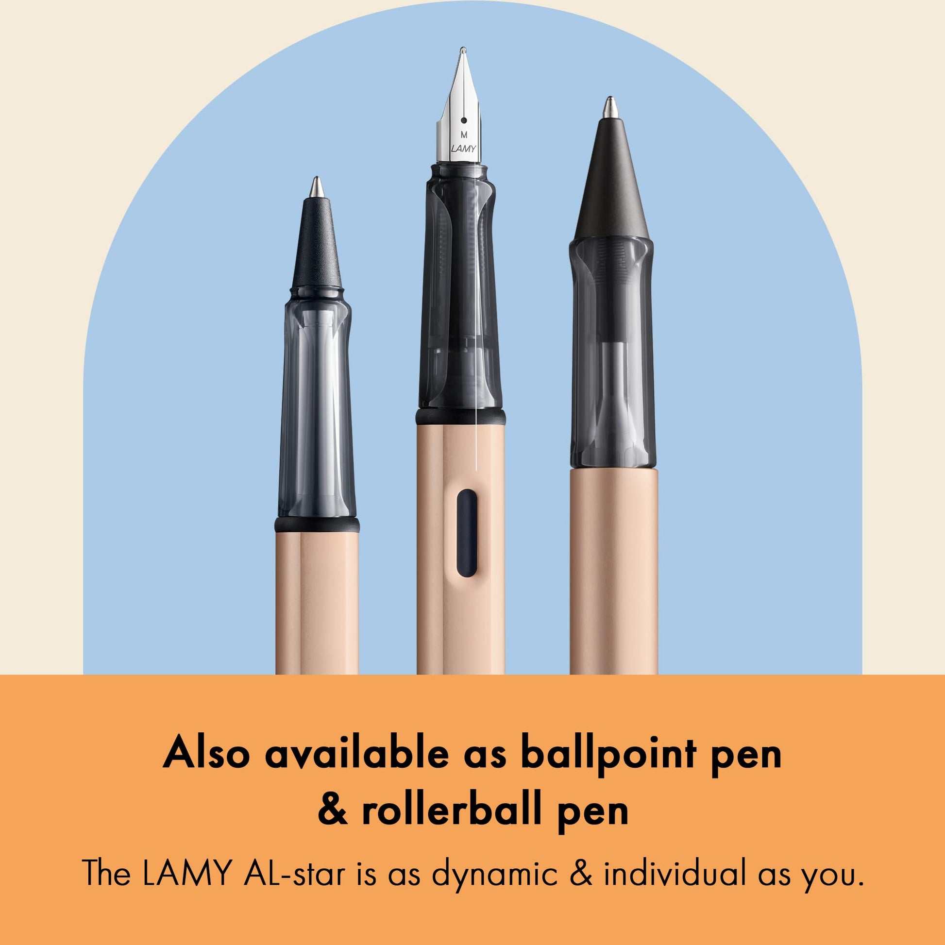 Lamy 1235652 AL-star Fountain Pen 50, Aluminium Fountain Pen in Cosmic Colour with Transparent Grip