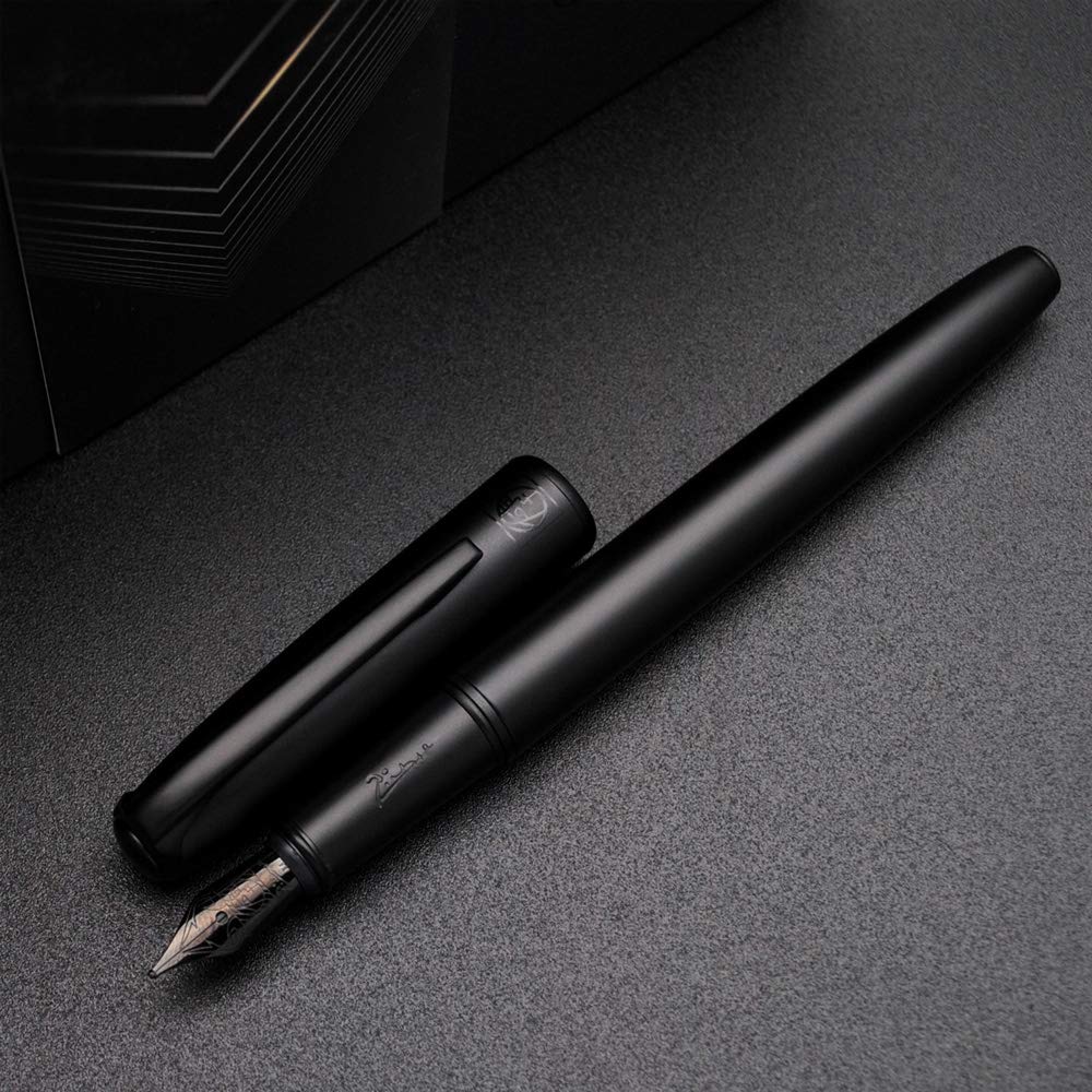 Picasso 916 Malage Fountain Pen Original Box New Version (Polar Night Black, Medium Nib 0.7mm)