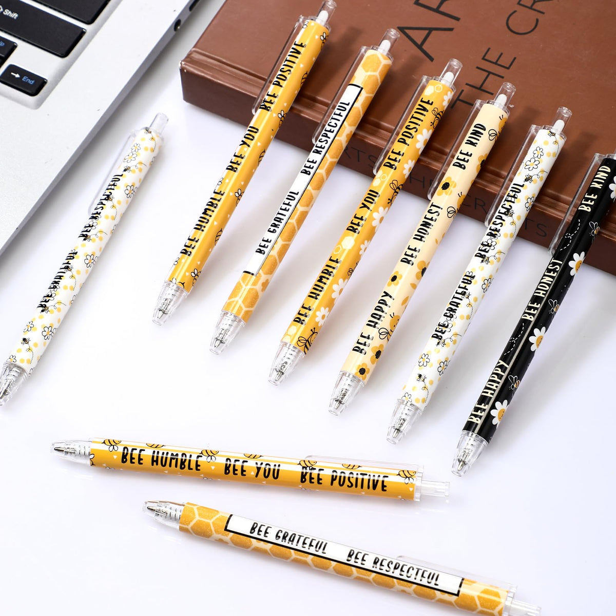 Jetec Inspirational Bee Pens Gifts Bulk, 60 Pcs, Cute Bee