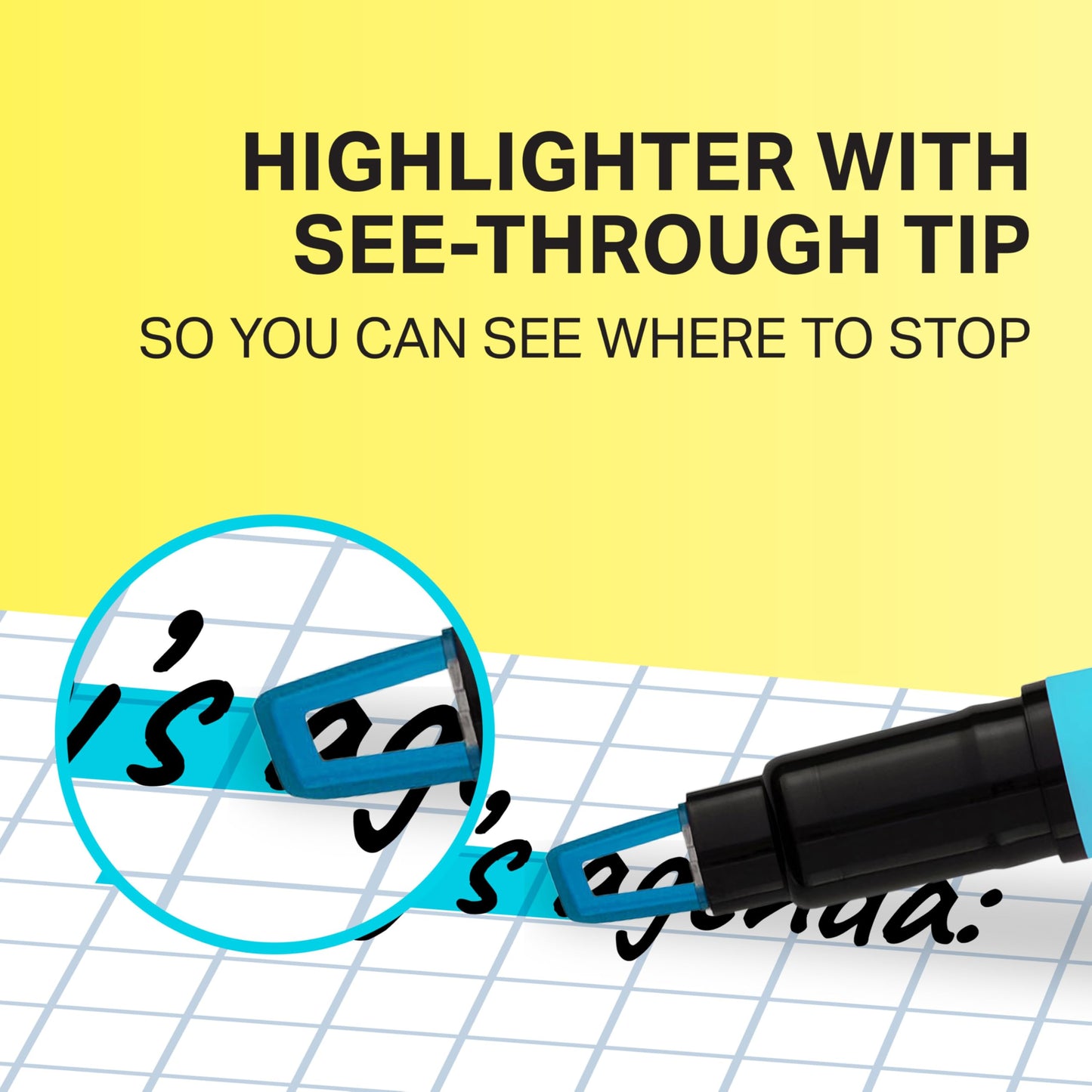 Sharpie Clear View Highlighters, With See-Through Chisel Tip, Assorted Colors, 12 Count - School