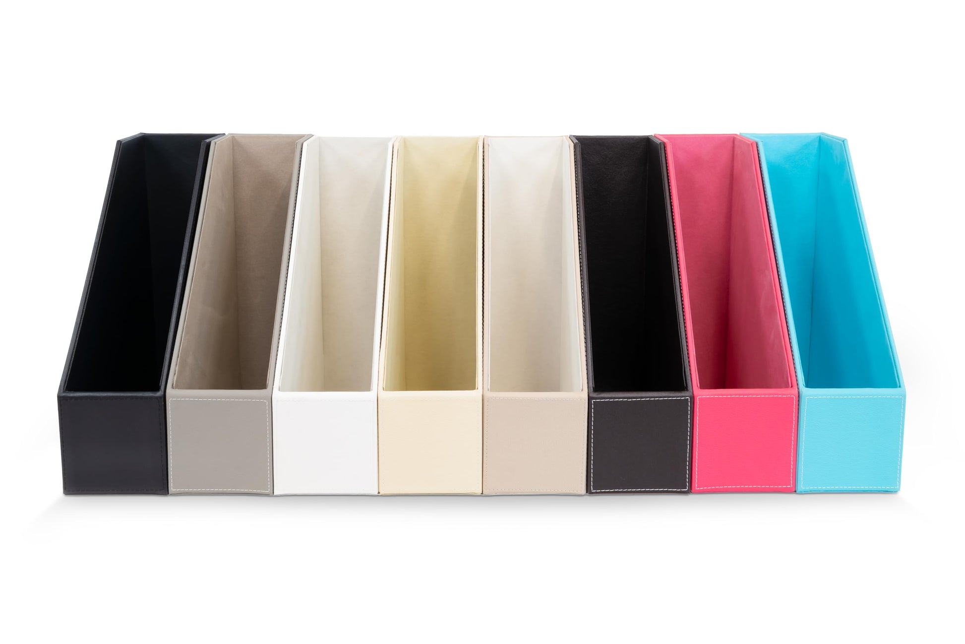 OSCO Faux Leather Magazine Rack