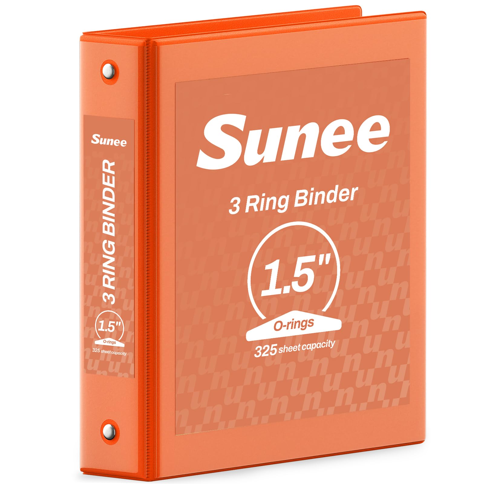 SUNEE 3 Ring Binder 1.5 Inch 1 Pack, Clear View Binder Three Ring PVC-Free (Fit 8.5x11 Inches) for